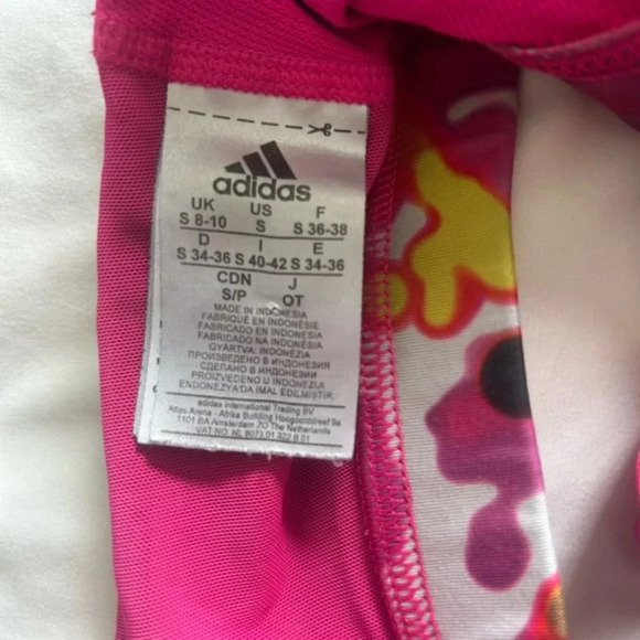 Adidas GT Supernova Green Print‎ and Mesh Logo Sports Bra Size Small (8/10) - Picture 11 of 12